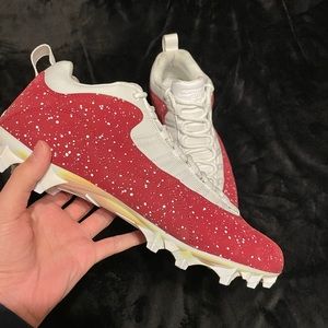 Jordan 10 cleat Oklahoma Sooner PE football